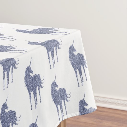 Paarse Unicorn Glitter Tafelkleed (Voorbeeld)
