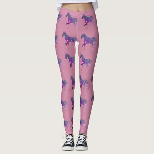 PAARSE UNICORN LEGGINGS (Voorkant)