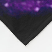 Paarse Unicorn Lovers Satin Plush Fleece Deken (Hoek)