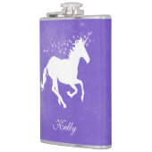 Paarse Unicorn maatkolf Heupfles (Links)