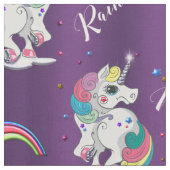 Paarse Unicorn Magic Stof (Close Up)