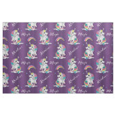 Paarse Unicorn Magic Stof (Fat Quarter)