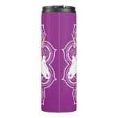 Paarse Unicorn Mandala Thermosbeker (Achterkant)