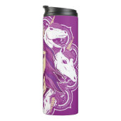 Paarse Unicorn Mandala Thermosbeker (Geroteerd rechts)