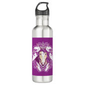 Paarse Unicorn Mandala Waterfles (Voorkant)
