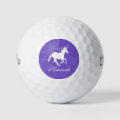 Paarse Unicorn Persoonlijke Golf Balls Golfballen (Voorkant)