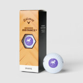 Paarse Unicorn Persoonlijke Golf Balls Golfballen (Verpakking)