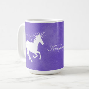 Paarse Unicorn persoonlijke koffie-Mok Koffiemok