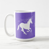 Paarse Unicorn persoonlijke koffie-Mok Koffiemok (Links)