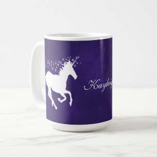 Paarse Unicorn persoonlijke koffie-Mok Koffiemok