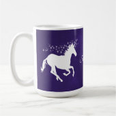 Paarse Unicorn persoonlijke koffie-Mok Koffiemok (Links)