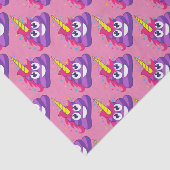  Paarse Unicorn Poop Emoji Tissuepapier (Detail)