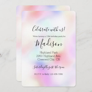 Paarse Unicorn-regenboog Kaart