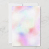 Paarse unicorn regenboogroze glitter Sparkle Kaart (Achterkant)