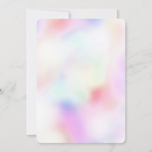 Paarse unicorn regenboogroze glitter Sparkle Kaart (Achterkant)