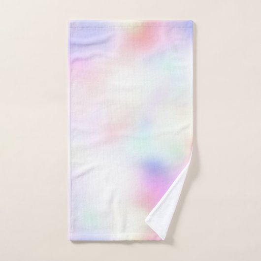 Paarse unicorn roze regenboog bad handdoek (Handdoek)
