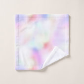 Paarse unicorn roze regenboog      bad handdoek (Wasdoekje)