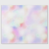 Paarse unicorn roze regenboog cadeaupapier (Vlak)