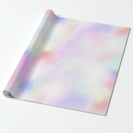 Paarse unicorn roze regenboog cadeaupapier