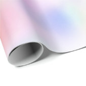 Paarse unicorn roze regenboog cadeaupapier (Rol Hoek)