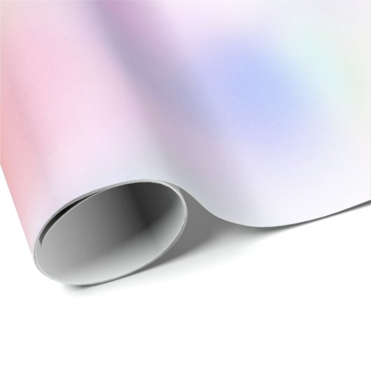 Paarse unicorn roze regenboog cadeaupapier (Rol Hoek)