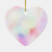 Paarse unicorn roze regenboog keramisch ornament (Achterkant)