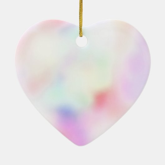 Paarse unicorn roze regenboog keramisch ornament (Achterkant)