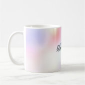 Paarse unicorn roze regenboog koffiemok (Links)