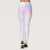 Paarse unicorn roze regenboog leggings (Achterkant)