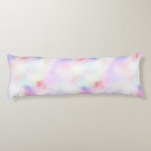 Paarse unicorn roze regenboog lichaamskussen (Achterkant)