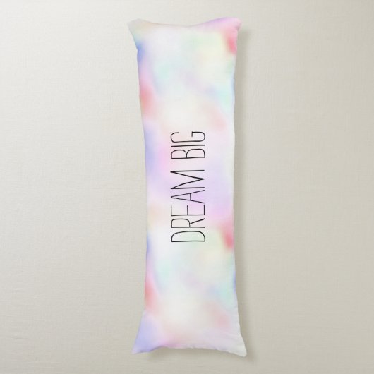 Paarse unicorn roze regenboog lichaamskussen (Voorkant Verticaal)