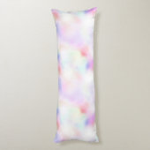 Paarse unicorn roze regenboog lichaamskussen (Achterkant (Verticaal))