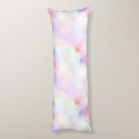 Paarse unicorn roze regenboog lichaamskussen (Achterkant (Verticaal))