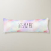 Paarse unicorn roze regenboog lichaamskussen (Voorkant)