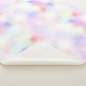 Paarse unicorn roze regenboog sherpa deken (3/4)