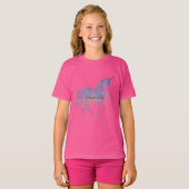 Paarse Unicorn T-shirt (Voorkant volledig)