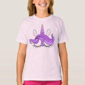 Paarse Unicorn T-shirt (Voorkant)