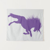 Paarse Unicorn Wandkleed (Voorkant (horizontaal))