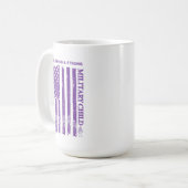 Paarse Up Trots Dapper Sterk Kind & Volwassene Koffiemok (Voorkant links)