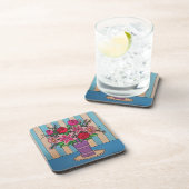 Paarse vaas bier onderzetter (Rechterzijde)