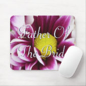 Paarse vader van de bride Bouquet Muismat (Met muis)