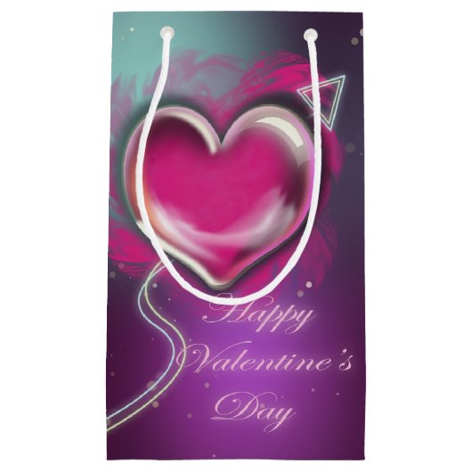 Paarse Valentijnsdag Klein Cadeauzakje (Voorkant)