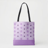 Paarse Valentijnsdag Tote Bag (Voorkant)