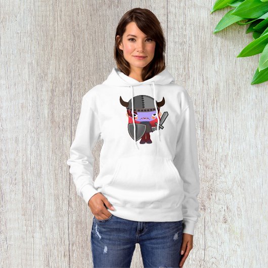 Paarse Vampier Viking Dames Hoodie