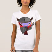 Paarse Vampier Viking Vrouwen T-shirt (Voorkant)