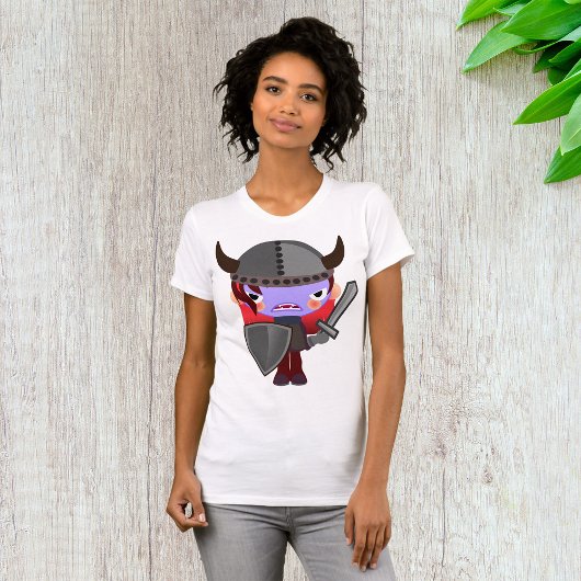 Paarse Vampier Viking Vrouwen T-shirt