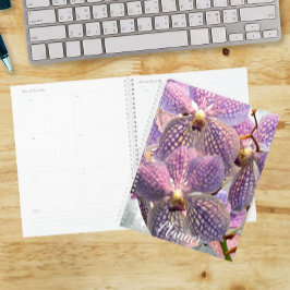 Paarse Vanda Orchideeën Bloemen Planner