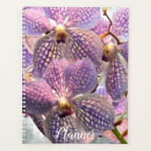Paarse Vanda Orchideeën Bloemen Planner (Voorkant)