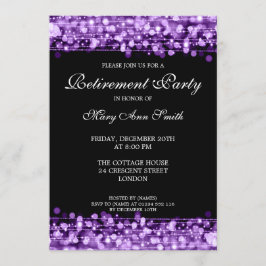 Paarse vangmuzieken met legante pensionering kaart