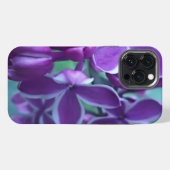 Paarse variëteit van kleuren iPhone hoesje (Achterkant horizontaal)